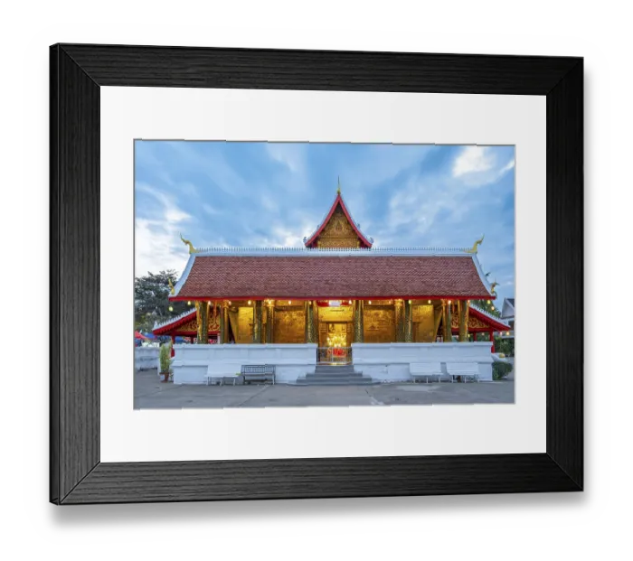Framed Print : Wat May Suwannaphumaham Monastery