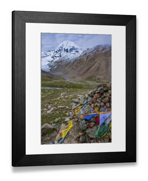 Framed Print : Mount Kailash along the Kailash Kora