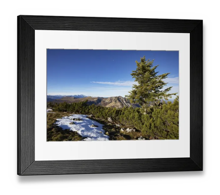 Framed Print : View from Hoher Zinken into the Osterhorn group