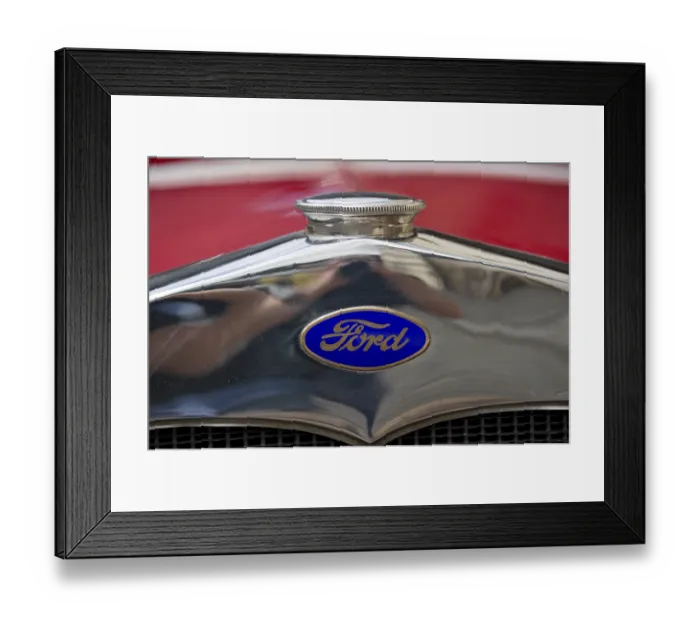 Framed Print : Company logo on oldtimer Ford model A Framed Print : Company logo on oldtimer Ford model A