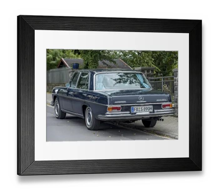 Framed Print : Vintage car Mercedes-Benz 300 SEL Automatic Framed Print : Vintage car Mercedes-Benz 300 SEL Automatic