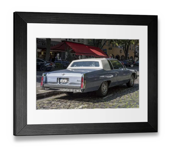 Framed Print : Vintage Cadillac Coupe DeVille