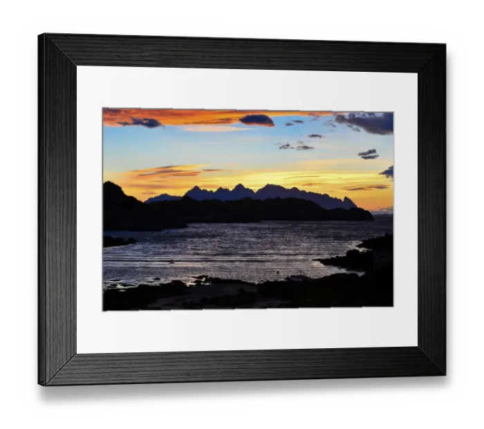 Framed Print : Morning sky in Kabelvag, Vagan