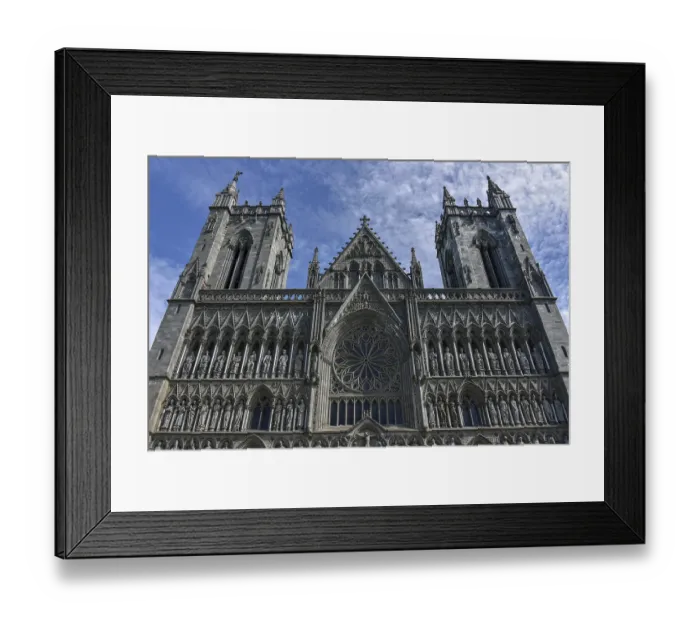 Framed Print : Nidaros Cathedral, west facade Framed Print : Nidaros Cathedral, west facade