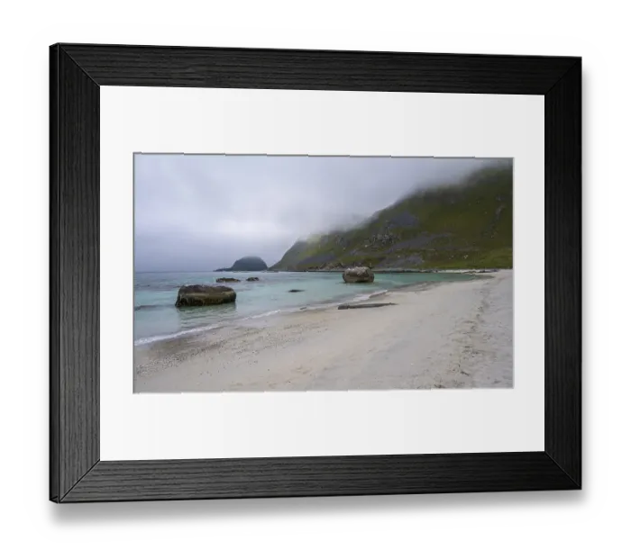 Framed Print : Hauklandstranda, beach by the sea Framed Print : Hauklandstranda, beach by the sea
