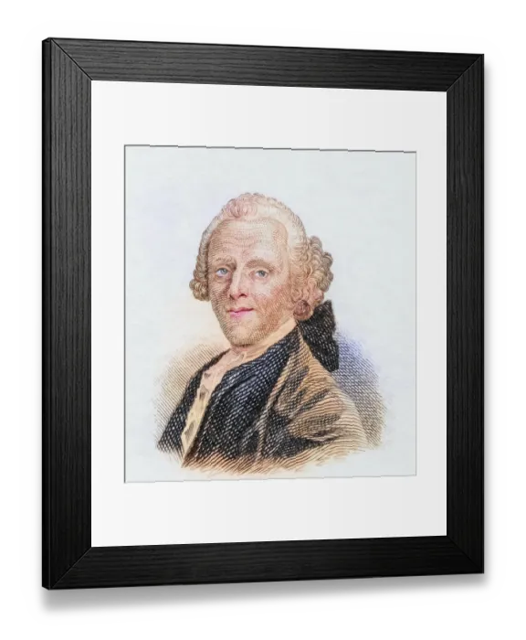 Framed Print : Christian Fuerchtegott Gellert Framed Print : Christian Fuerchtegott Gellert