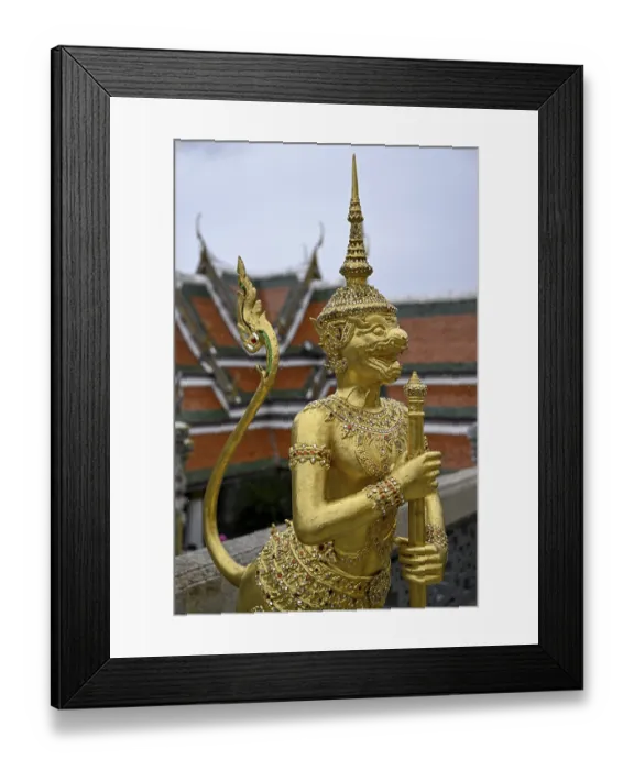 Framed Print : Statue in Wat Phra Kaew, Temple of the Emerald Buddha