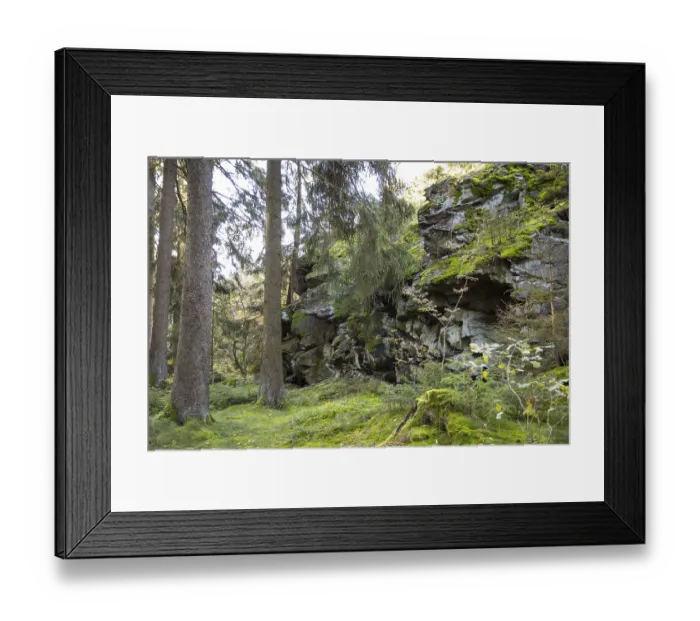 Framed Print : Wendelstein rock formation near Gruenbach