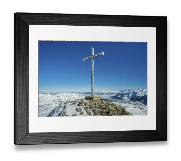 Framed Print : Hahnenkoepfle, 2085m, Gottesacker plateau