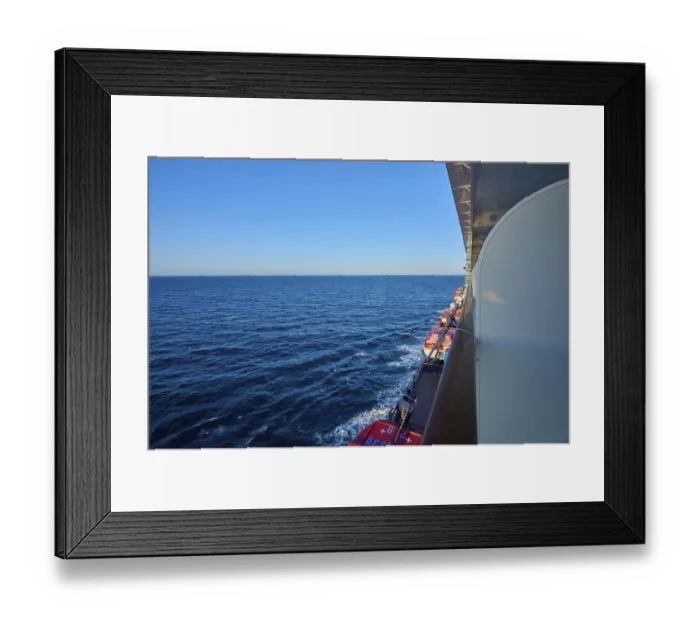 Framed Print : View from cruise ship, Mein Schiff 6 Framed Print : View from cruise ship, Mein Schiff 6