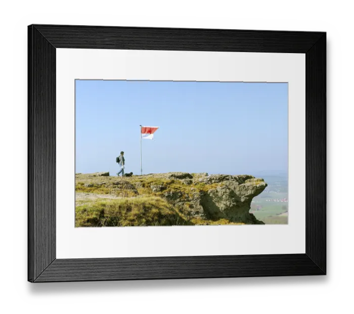 Framed Print : Mt Staffelberg above the Maintal valley