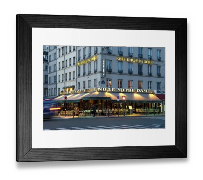 Framed Print : Brasserie and Hotel Notre-Dame