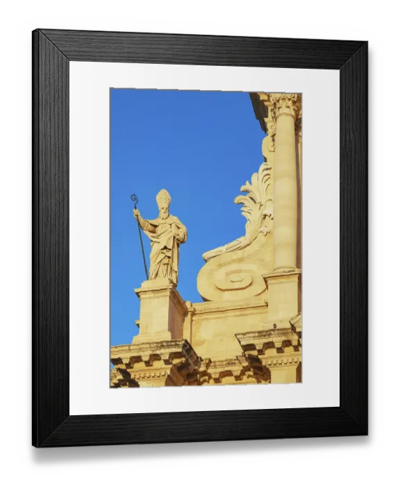 Framed Print : Syracuse Cathedral facade, Ortygia