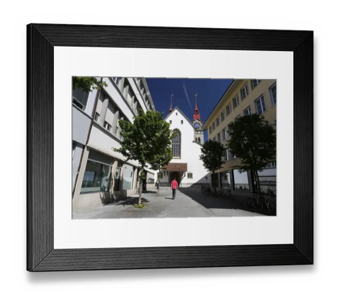 Framed Print : City Church of Winterthur, Switzerland, Europe Framed Print : City Church of Winterthur, Switzerland, Europe