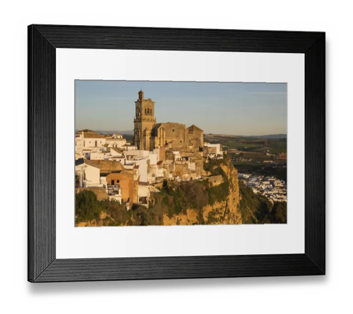 Framed Print : San Pedro church on a limestone crack Framed Print : San Pedro church on a limestone crack