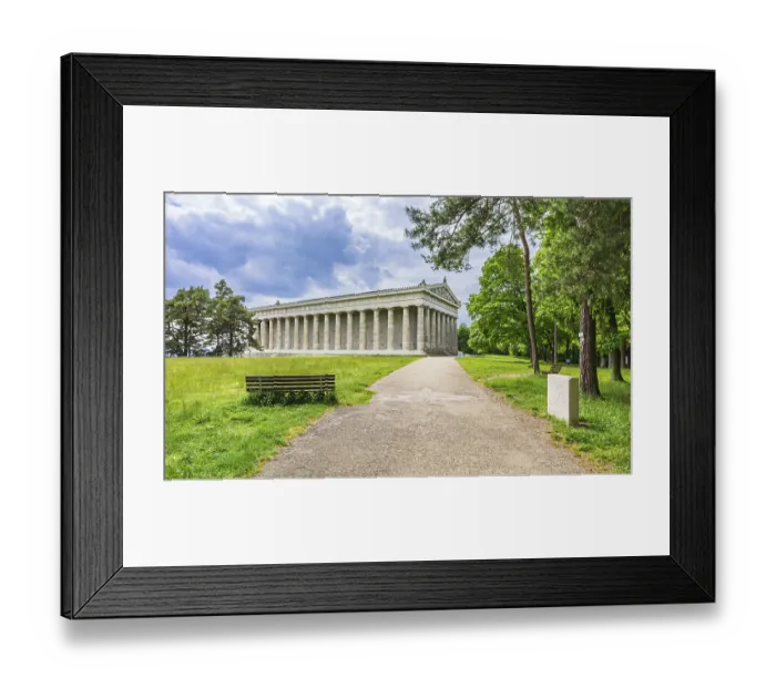 Framed Print : View of the Walhalla Hall of Fame from the north-east