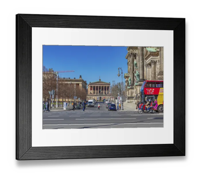 Framed Print : Berlin Cathedral and Colonnade Courtyard in Berlin