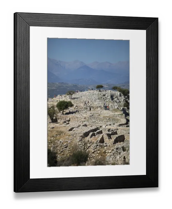Framed Print : Citadel with walls, Mycenae, Greek archaeological site Framed Print : Citadel with walls, Mycenae, Greek archaeological site