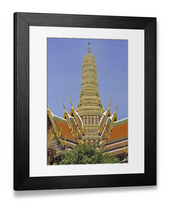 Framed Print : Prasat Phra Thep Bidon (royal pantheon) in Wat Phra Kaeo Grand Palace (Temple of the Emerald Buddha) Framed Print : Prasat Phra Thep Bidon (royal pantheon) in Wat Phra Kaeo Grand Palace (Temple of the Emerald Buddha)