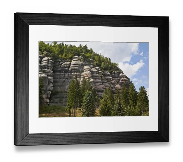 Framed Print : Oybin Mountain, Zittau Mountains