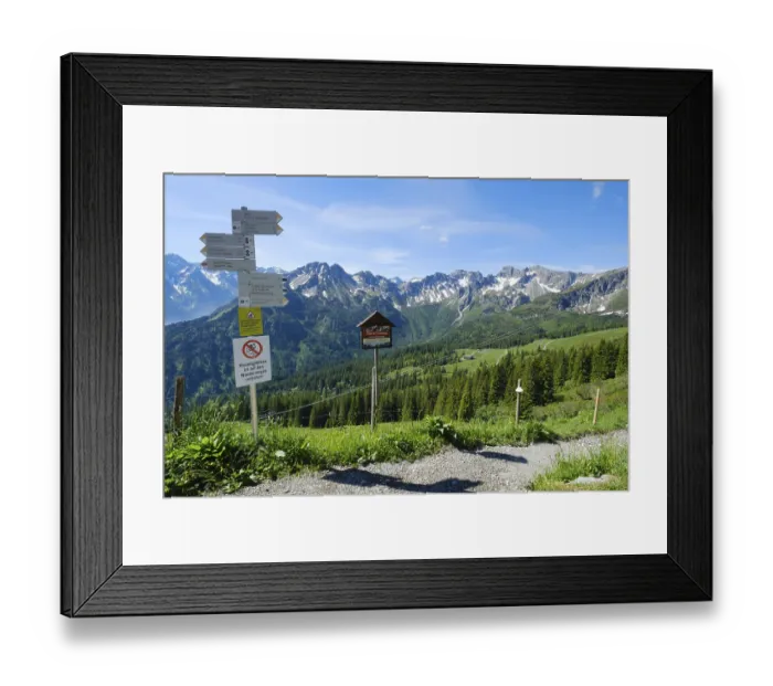 Framed Print : View of the Allgaeu Alps from Fellhon Framed Print : View of the Allgaeu Alps from Fellhon