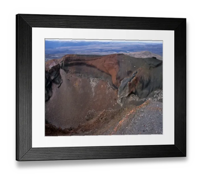 Framed Print : Red Crater, Tongariro Crossing