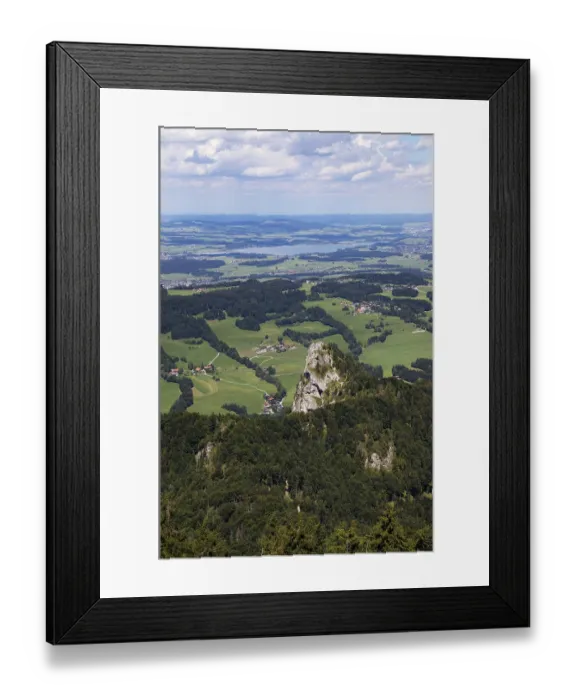 Framed Print : View from the Gaisbergspitze to the Nockstein and Wallersee
