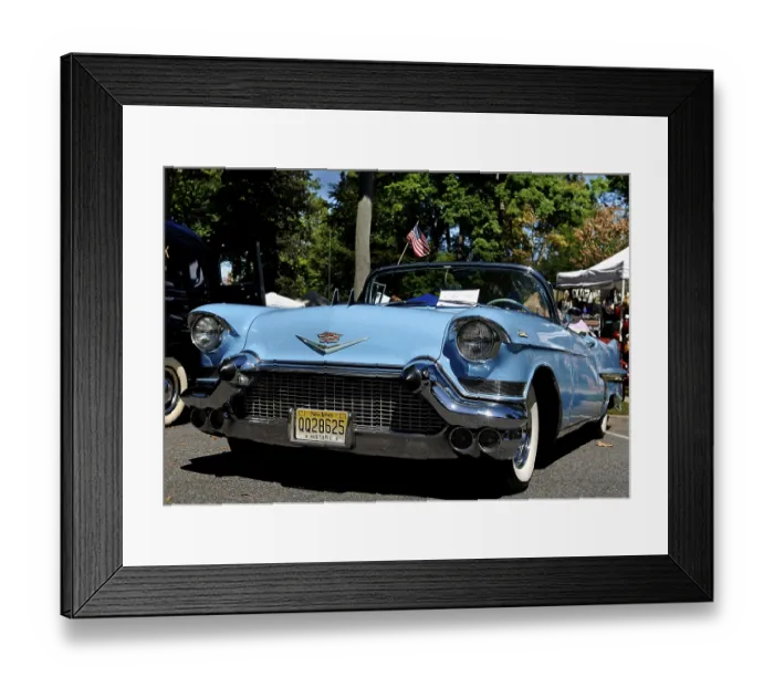 Framed Print : 1957 Cadillac at a Classic Car Show in Belvidere Framed Print : 1957 Cadillac at a Classic Car Show in Belvidere