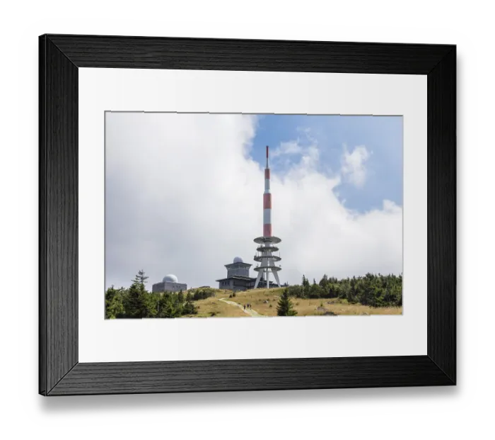 Framed Print : Hikers on the Kolonnenweg, the former border strip Framed Print : Hikers on the Kolonnenweg, the former border strip