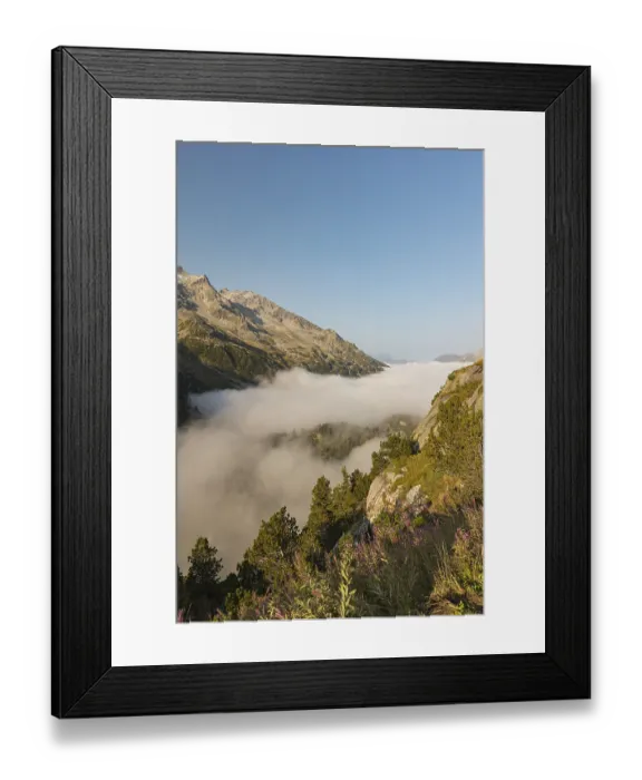 Framed Print : View from the Sustenpass High Alpine Road
