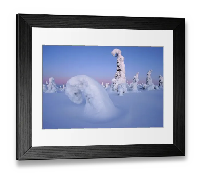 Framed Print : Snow landscape, Kuntivaara, Finland, Europe Framed Print : Snow landscape, Kuntivaara, Finland, Europe