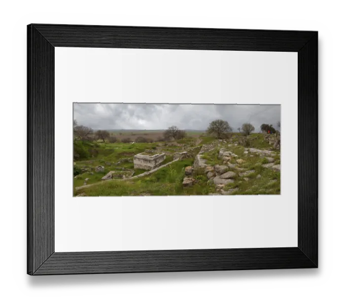 Framed Print : The Altar Square in the Ancient Site of Troy