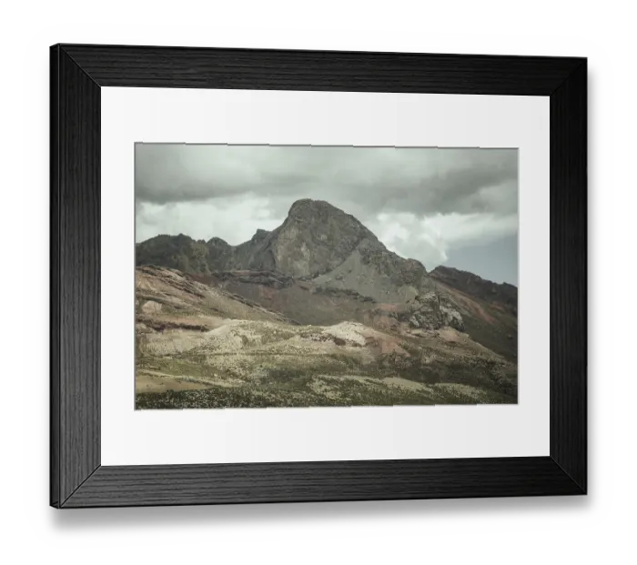 Framed Print : Mountain landscape in the Andean highlands