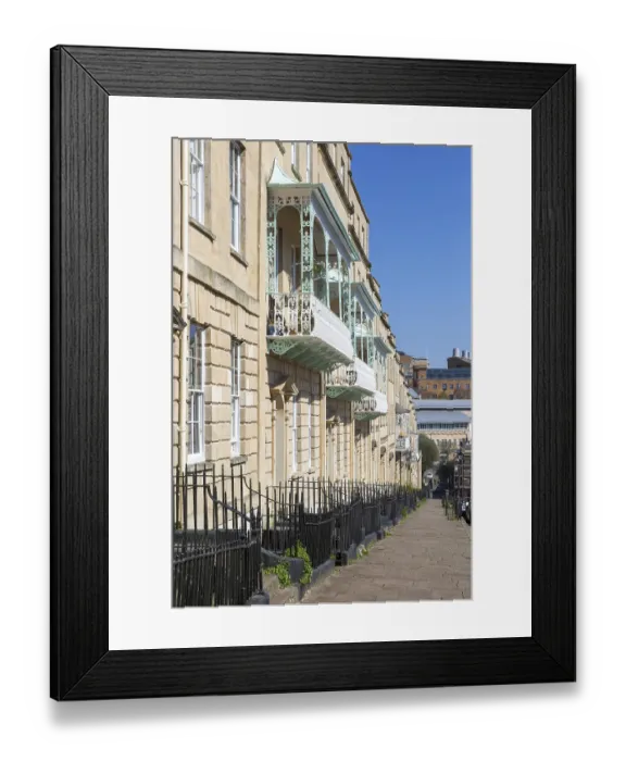 Framed Print : Georgian architecture terrace of houses