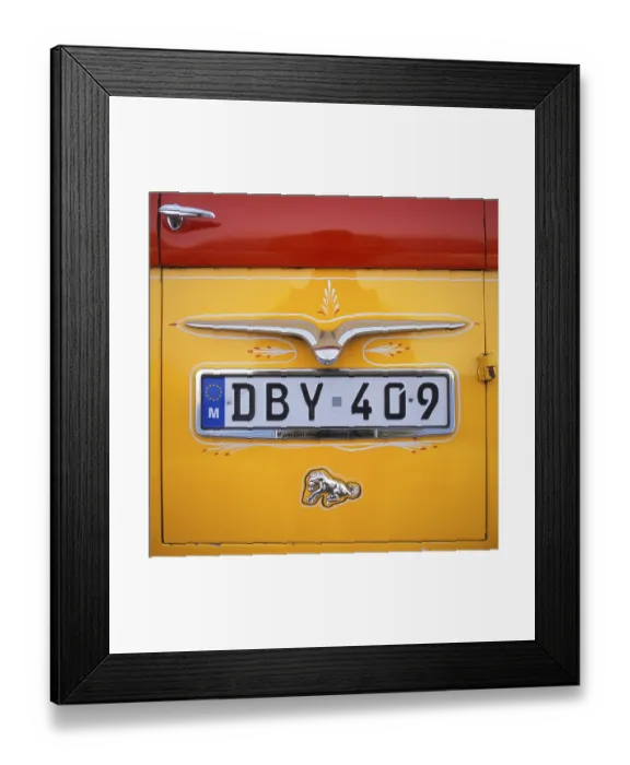 Framed Print : Malta, public transport, vintage bus Framed Print : Malta, public transport, vintage bus