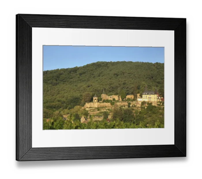 Framed Print : Winzingen Castle and Haardt Castle