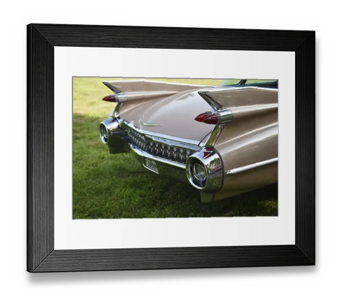 Framed Print : Rear wing Cadillac Sedan, brake light Framed Print : Rear wing Cadillac Sedan, brake light