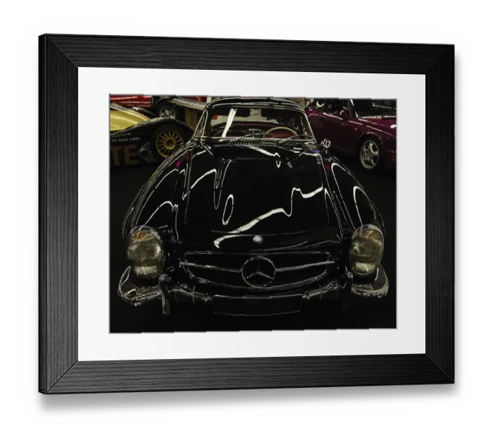 Framed Print : Mercedes 300 SL Roadster, classic car