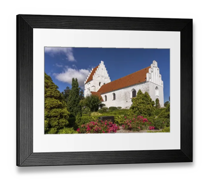 Framed Print : Elmelunde Church, Moen Island, Denmark, Europe