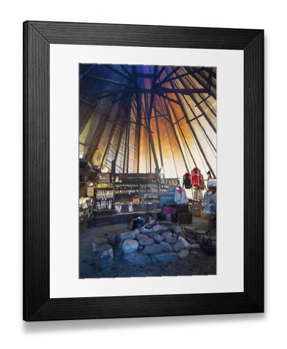 Framed Print : Sami tent, Balsfiord, Troms, Northern Norway