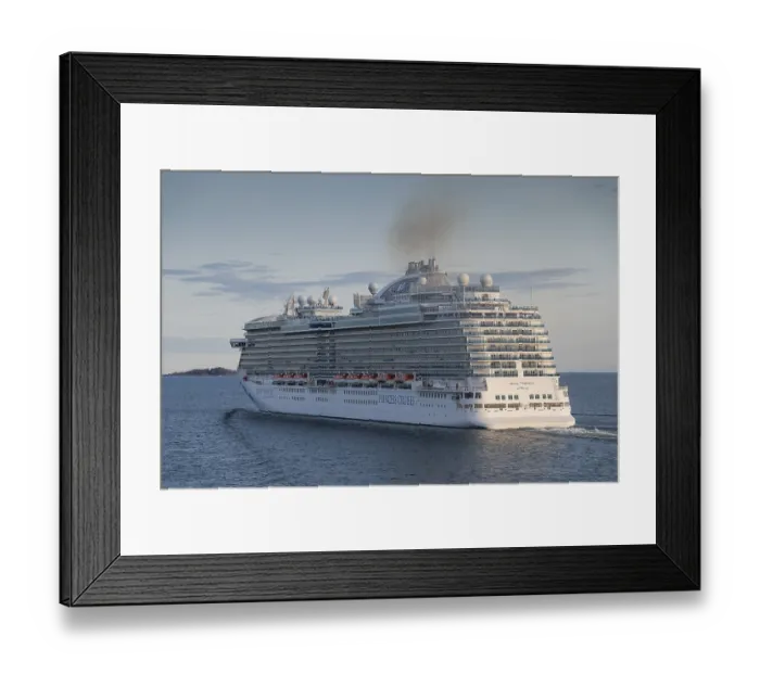 Framed Print : Cruise ship shelf Princess, Princess Cruises