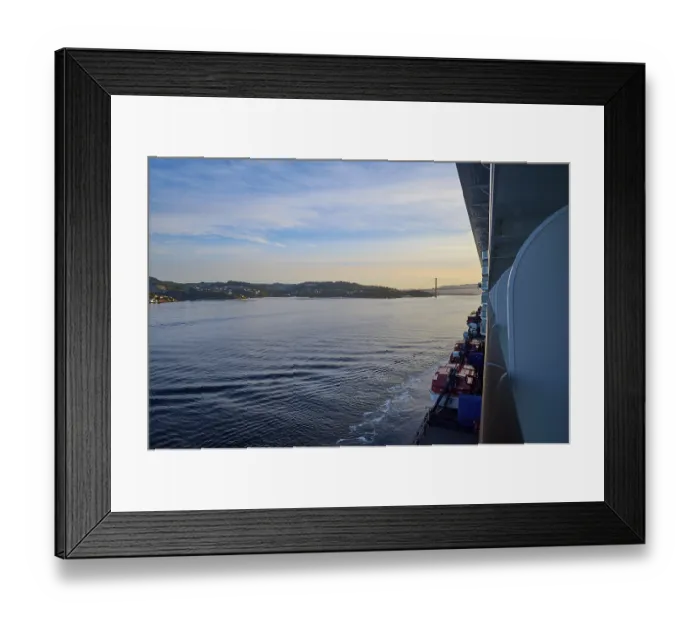 Framed Print : A cruise ship, Mein Schiff 6, on the calm sea
