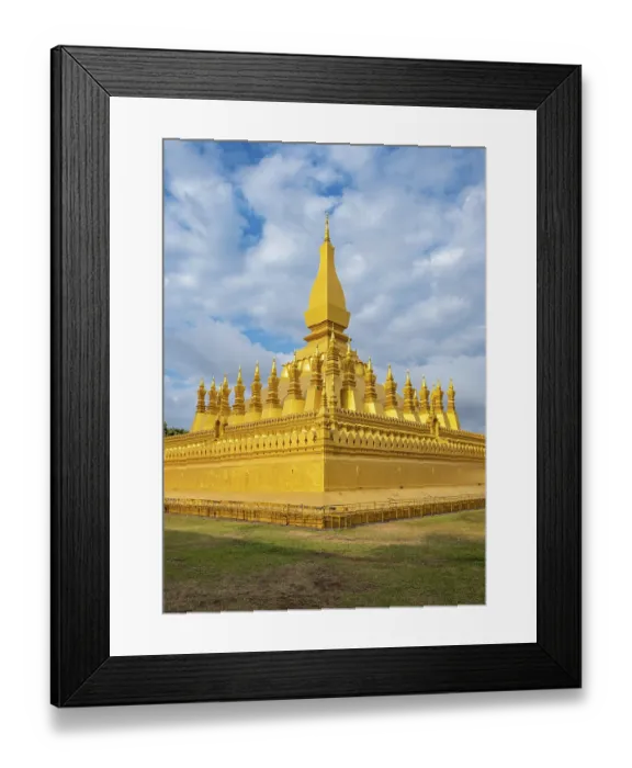 Framed Print : Pha That Luang stupa, Vientiane, Laos, Asia