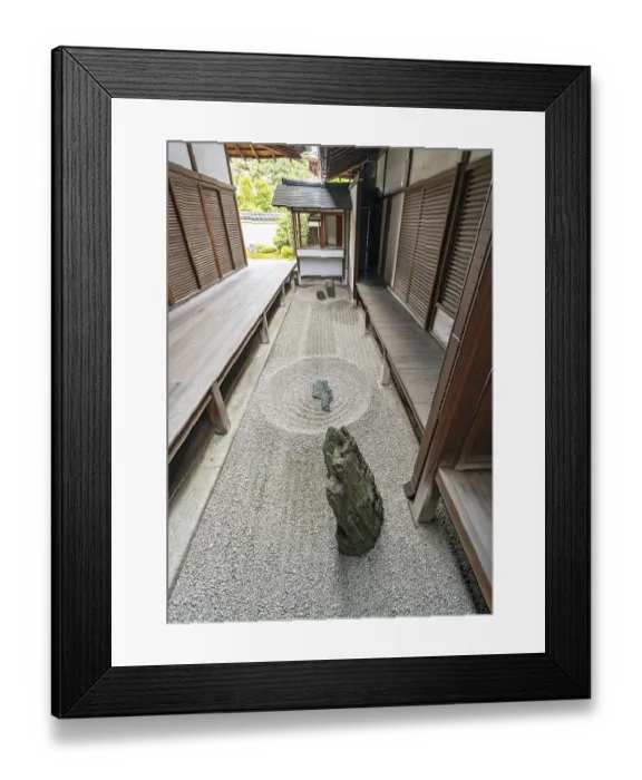Framed Print : Totekiko Stone Garden, Daitoku-ji temple