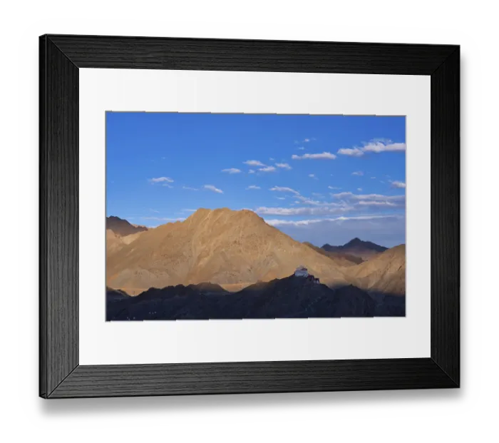 Framed Print : The Namgyal Tsemo Gompa monastery on Tsenmo Hill