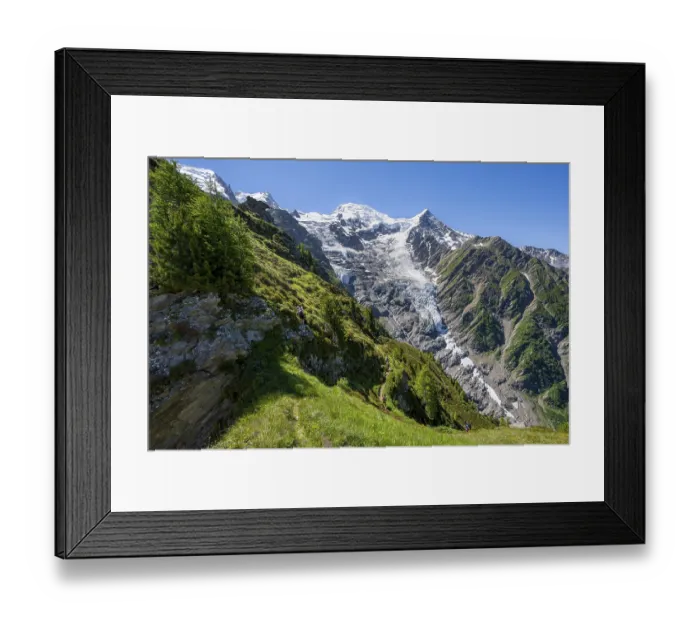 Framed Print : Impressive mountain landscape with glacier