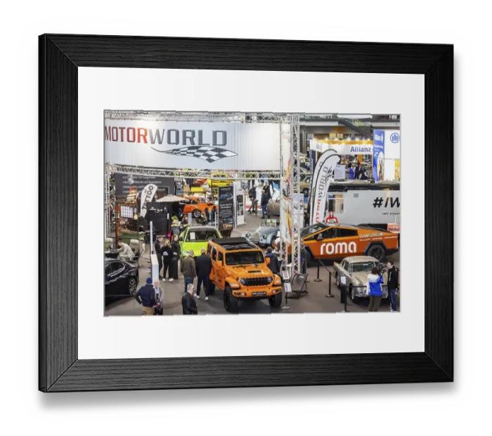 Framed Print : Retro Classics car show opens in Stuttgart