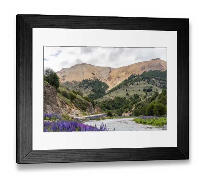 Framed Print : Mountain range along the Rio Blanco Framed Print : Mountain range along the Rio Blanco