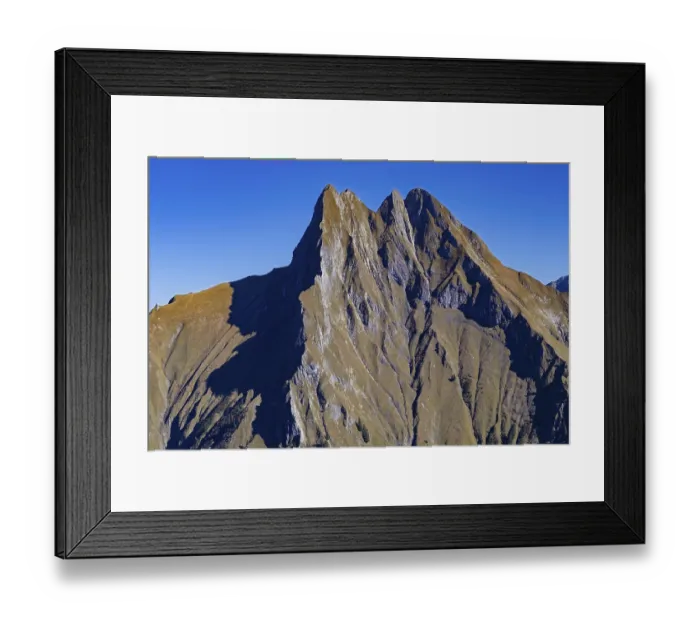 Framed Print : Panorama from Kegelkopf, 1959m to Hoefats 2259m