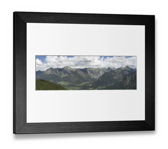 Framed Print : Mountain panorama from Soellereck to Nebelhorn Framed Print : Mountain panorama from Soellereck to Nebelhorn